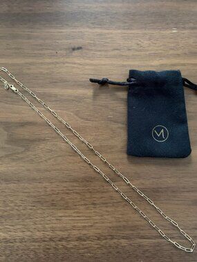 Mejuri 14k Boyfriend Bold Chain Necklace 18"
